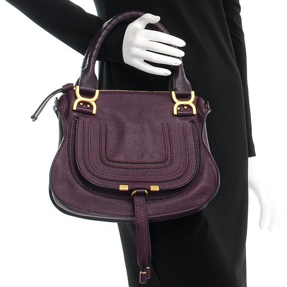 Chloe Marcie Small Satchel Intense Violine Purple - Picture 15 of 16